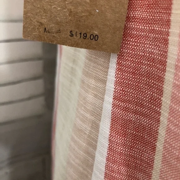 Cremieux Womens Size XS Pink White V Neck Striped Sleeveless Shift Dress Cotton - Picture 10 of 12